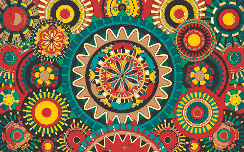 Animated African pattern